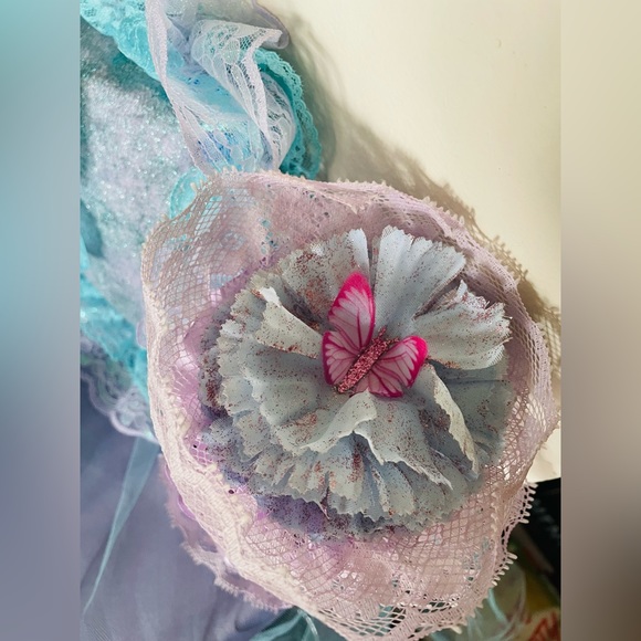 Hand Crafted Butterfly Harmony Pillow,Gypsy Jar & Bottle Set BabyPowder&Lavender - Picture 6 of 7